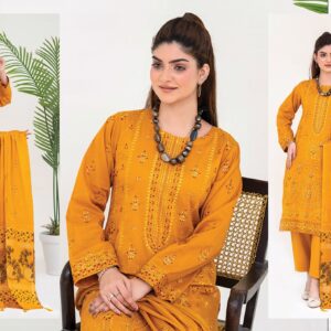 NAFEES BY BIN-SAJJAD UNSTITCHED EMBROIDERY 3 PC LAWN - Image 2