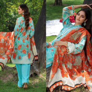 EMBROIDERED LAWN 3 PC
