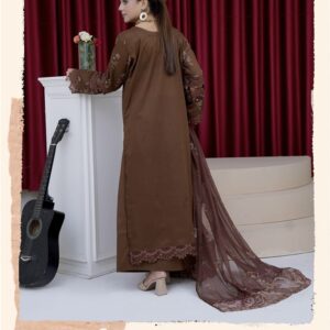 AGHOSH BY BIN SAJJAD UNSTITCHED EMBROIDERED 3 PC LAWN BANA DORA - Image 3