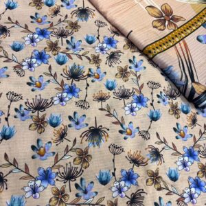 HAMMNA PRINTED BANA DORA LAWN UNSTITCHED 3 PC - Image 1