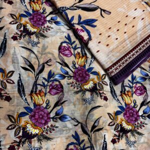 HAMMNA PRINTED BANA DORA LAWN UNSTITCHED 3 PC - Image 1