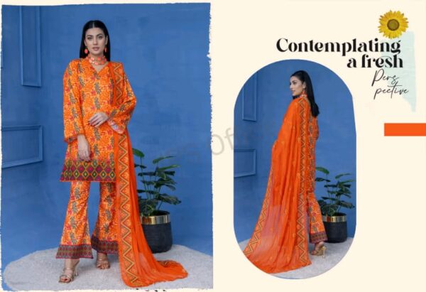 PRINTED DORIYA LAWN 3 PC