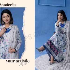 PRINTED DORIYA LAWN 3 PC