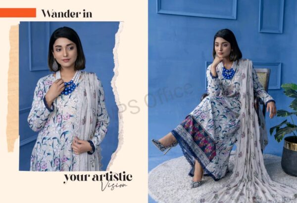 PRINTED DORIYA LAWN 3 PC