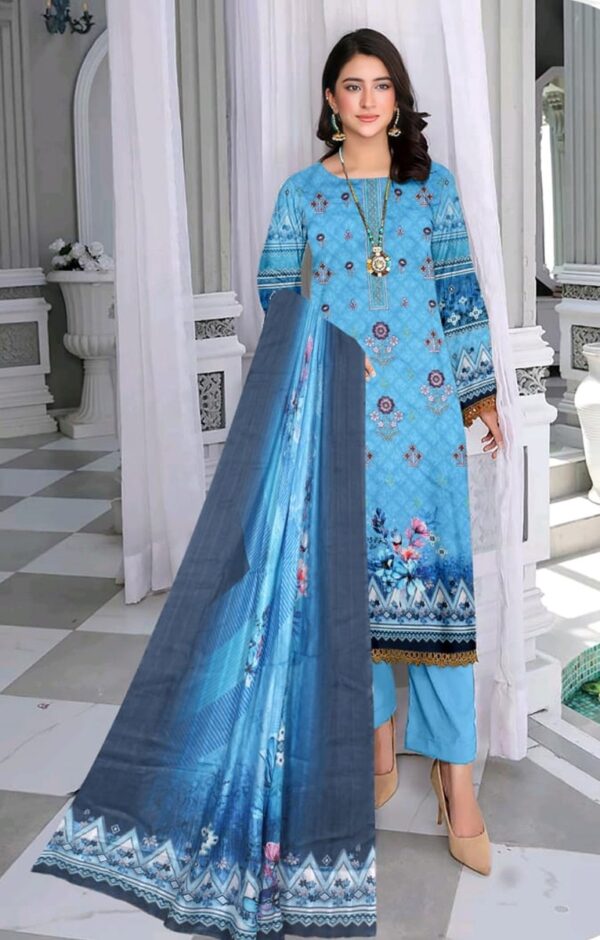 EMBROIDERED LAWN 3 PC
