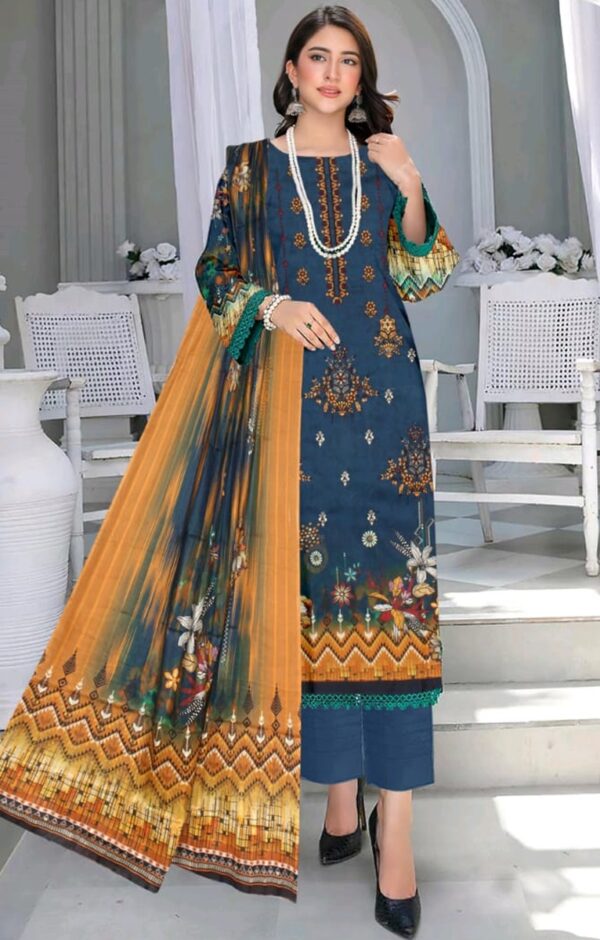 EMBROIDERED LAWN 3 PC