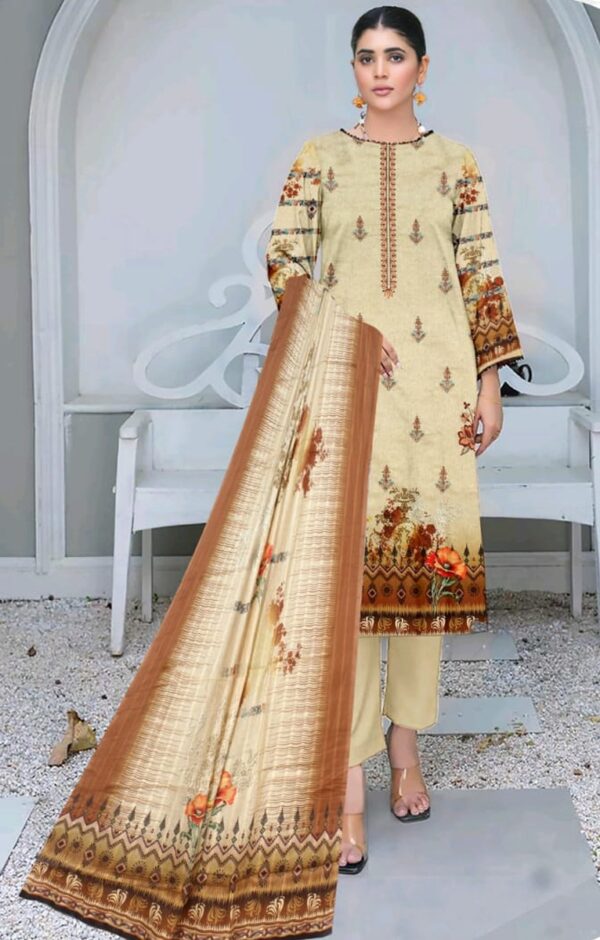 EMBROIDERED LAWN 3 PC