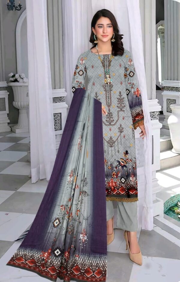 EMBROIDERED LAWN 3 PC