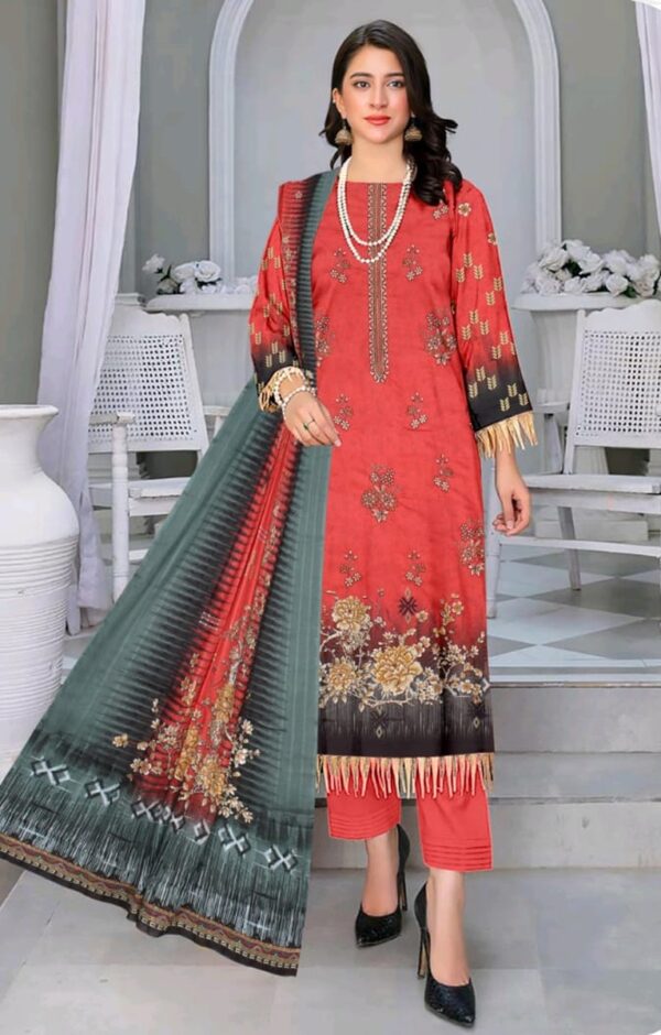 EMBROIDERED LAWN 3 PC