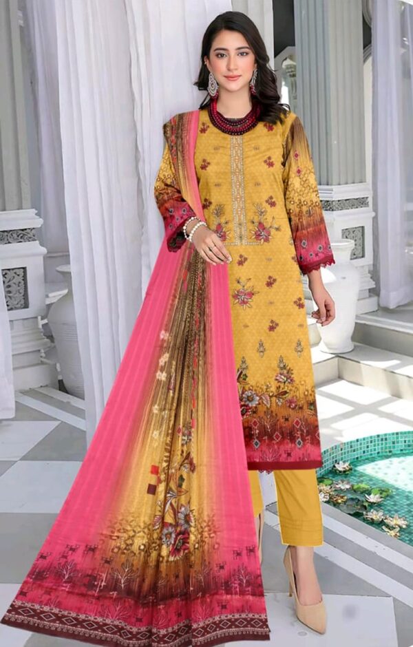 EMBROIDERED LAWN 3 PC