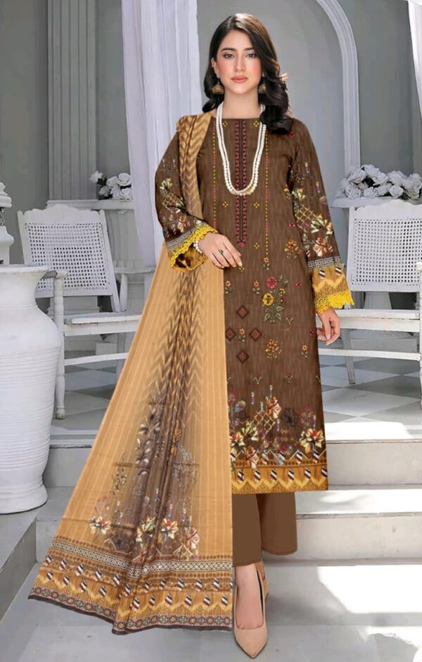 EMBROIDERED LAWN 3 PC