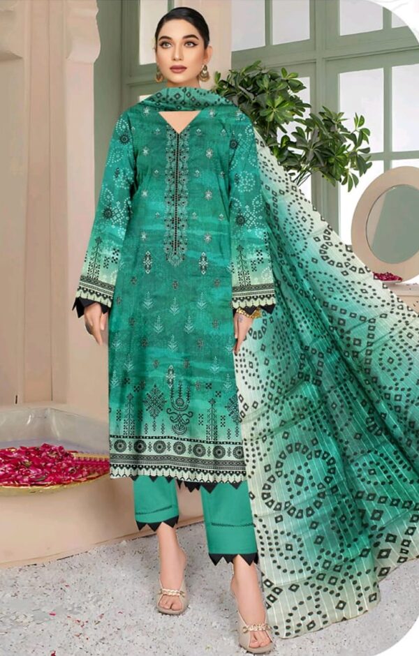 EMBROIDERED LAWN 3 PC
