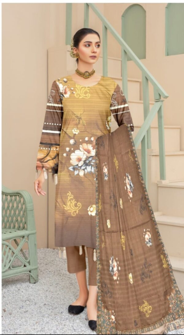 EMBROIDERED LAWN 3 PC