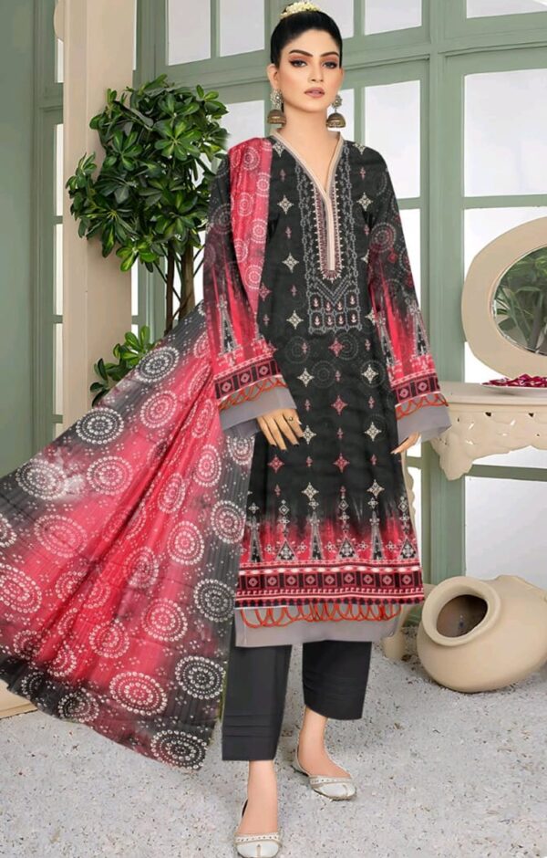 EMBROIDERED LAWN 3 PC