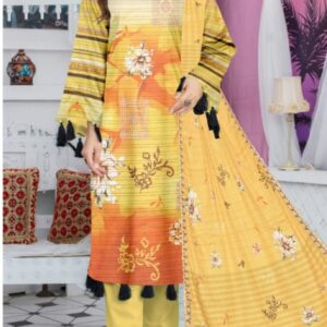 EMBROIDERED LAWN 3 PC