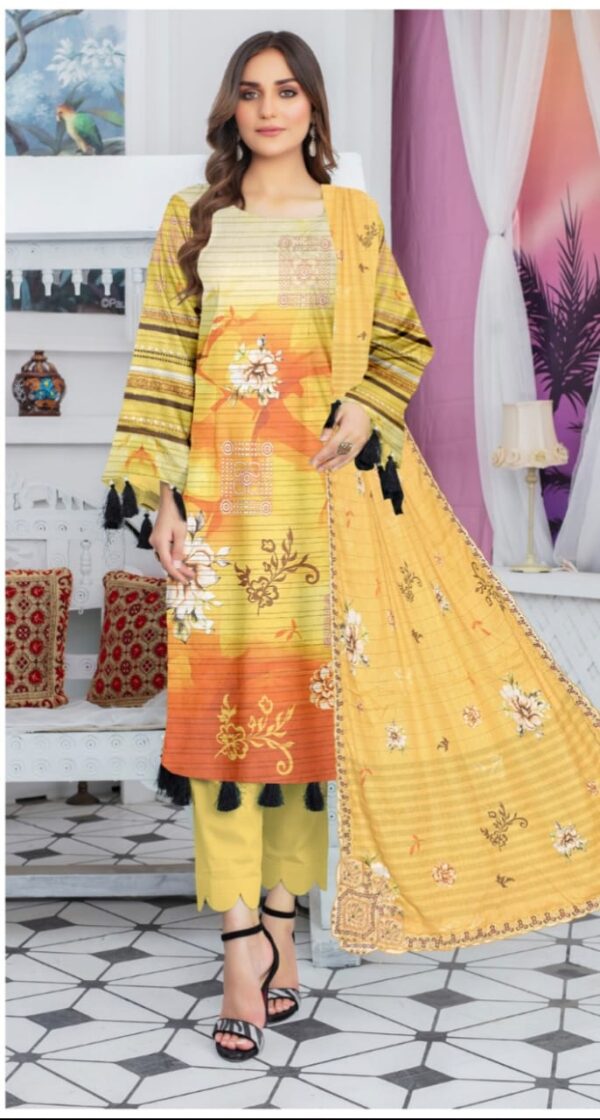 EMBROIDERED LAWN 3 PC