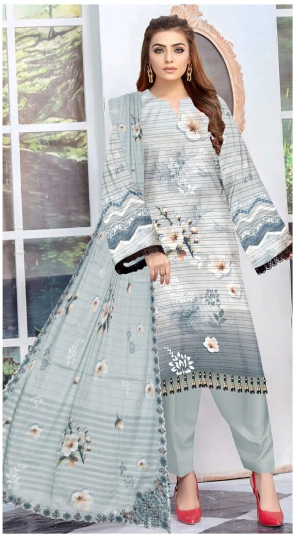 EMBROIDERED LAWN 3 PC