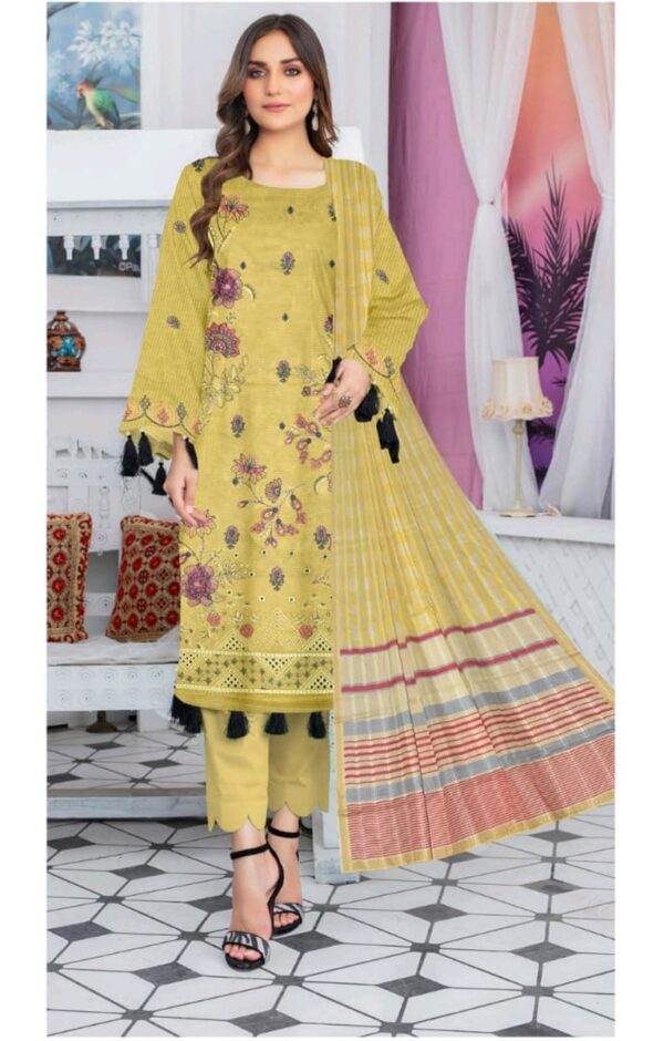 EMBROIDERED LAWN 3 PC