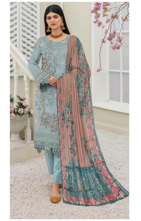 EMBROIDERED LAWN 3 PC