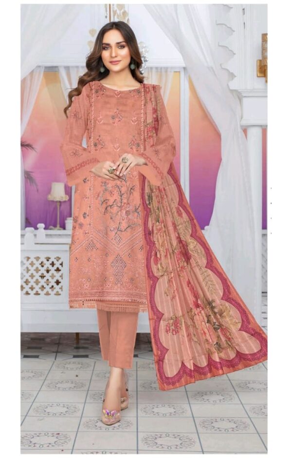 EMBROIDERED LAWN 3 PC