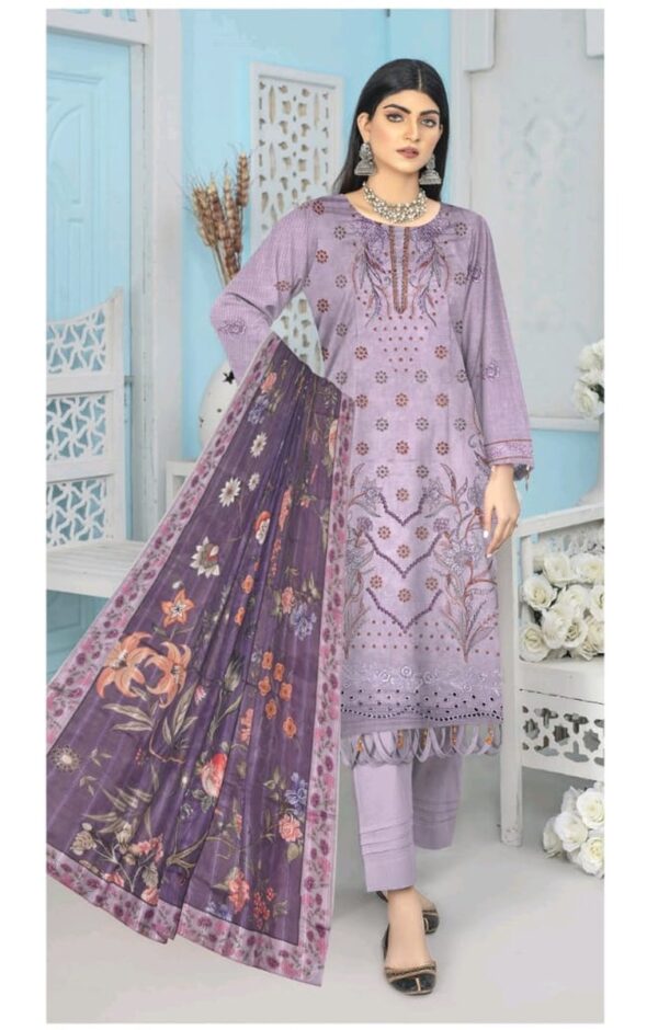 EMBROIDERED LAWN 3 PC