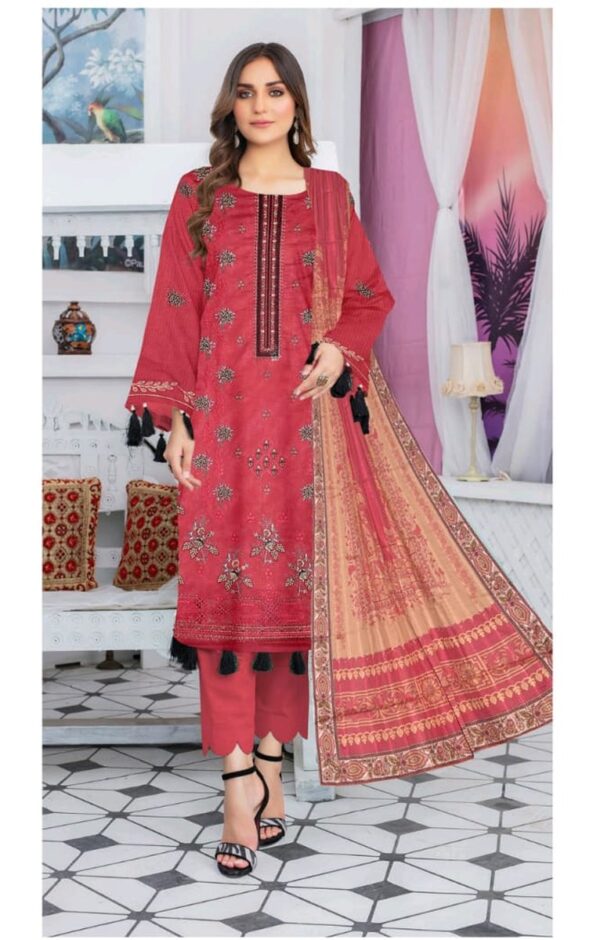 EMBROIDERED LAWN 3 PC