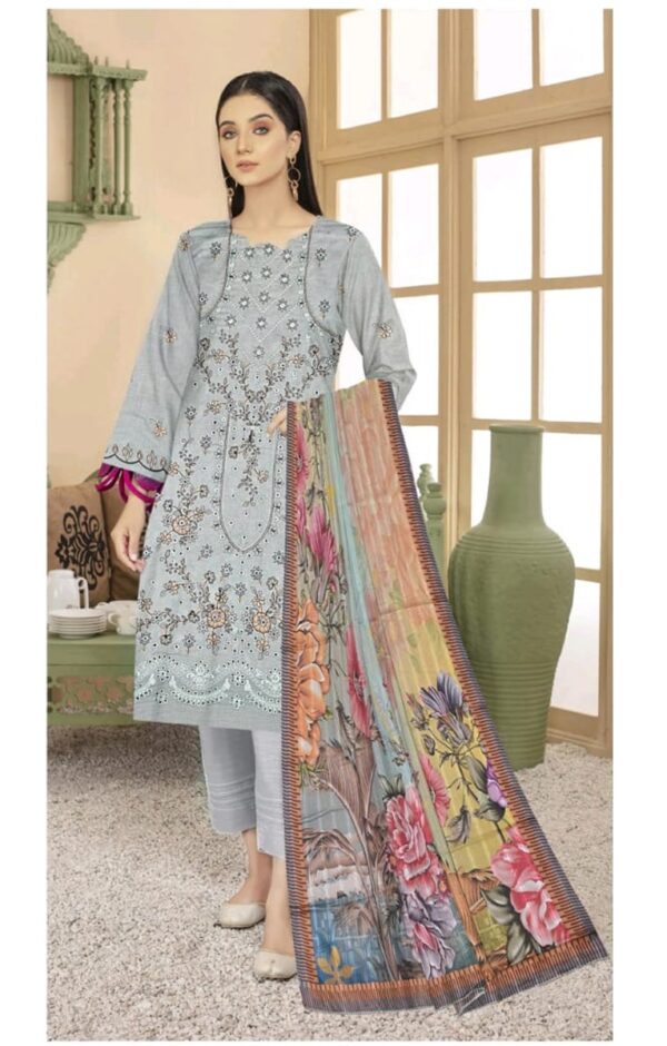 EMBROIDERED LAWN 3 PC