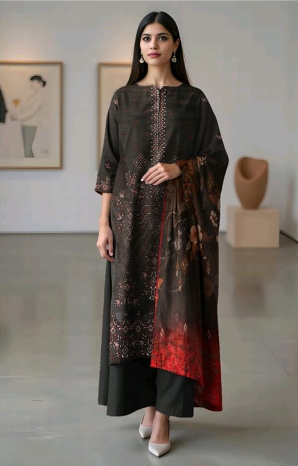 EMBROIDERED LAWN 3 PC