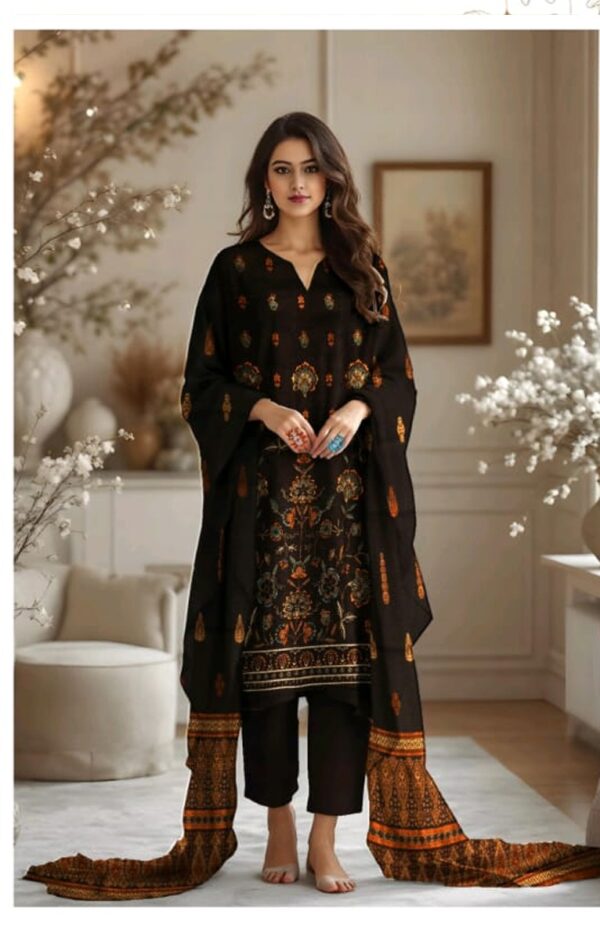 EMBROIDERED LAWN 3 PC