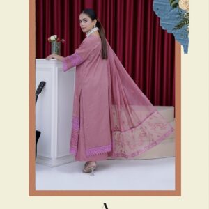 AGHOSH BY BIN SAJJAD UNSTITCHED EMBROIDERED 3 PC LAWN BANA DORA - Image 2