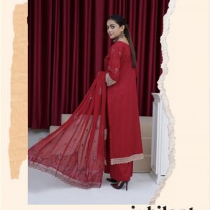 AGHOSH BY BIN SAJJAD UNSTITCHED EMBROIDERED 3 PC LAWN BANA DORA - Image 4