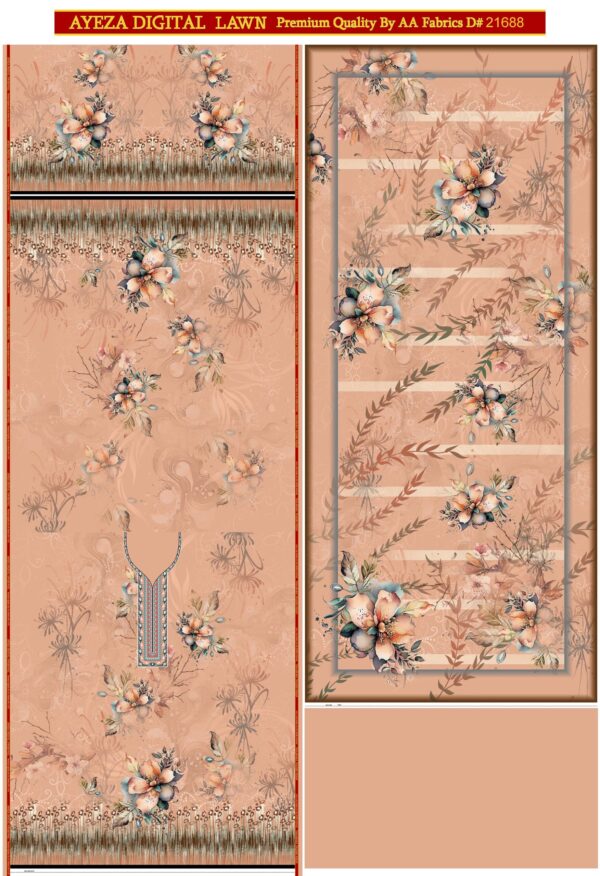PRINTED LAWN 3 PC