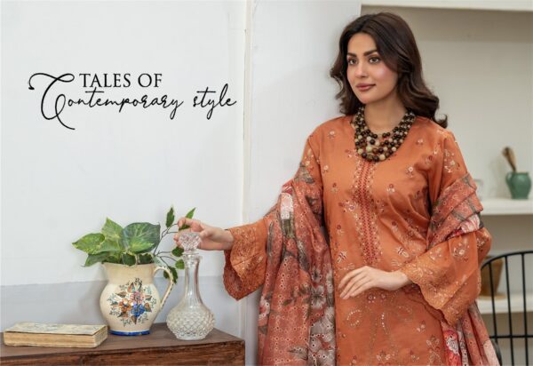 EMBROIDERED LAWN 3 PC