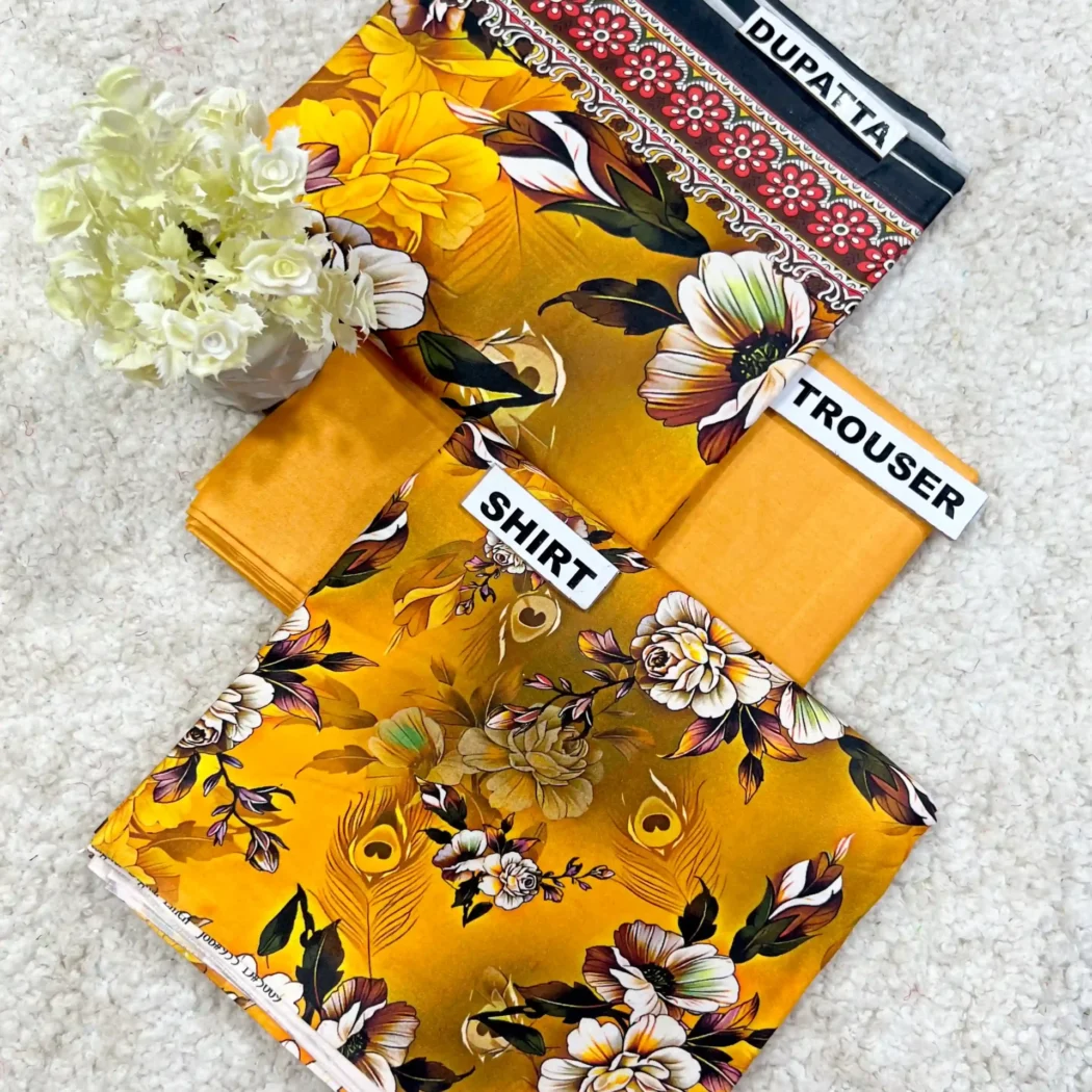PRINTED LINEN 3 PC