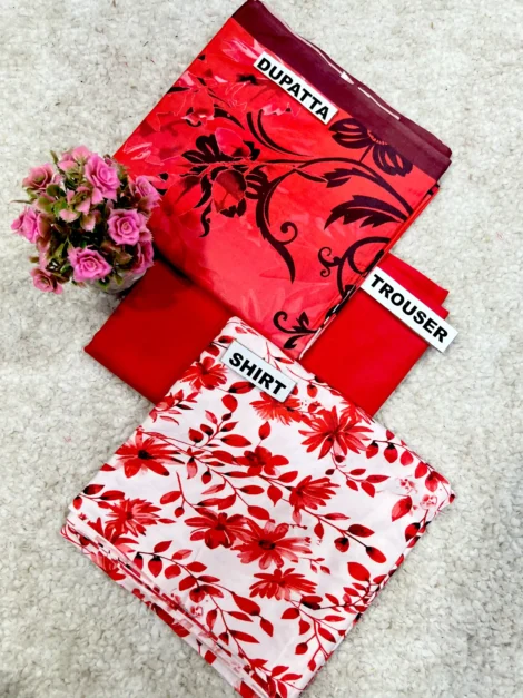 PRINTED LINEN 3 PC