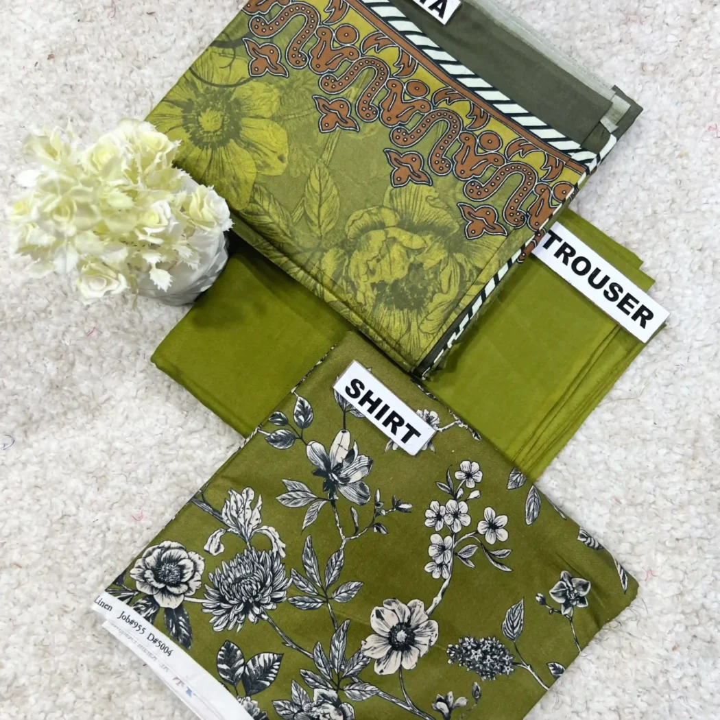 PRINTED LINEN 3 PC