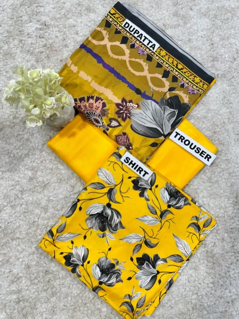PRINTED LINEN 3 PC