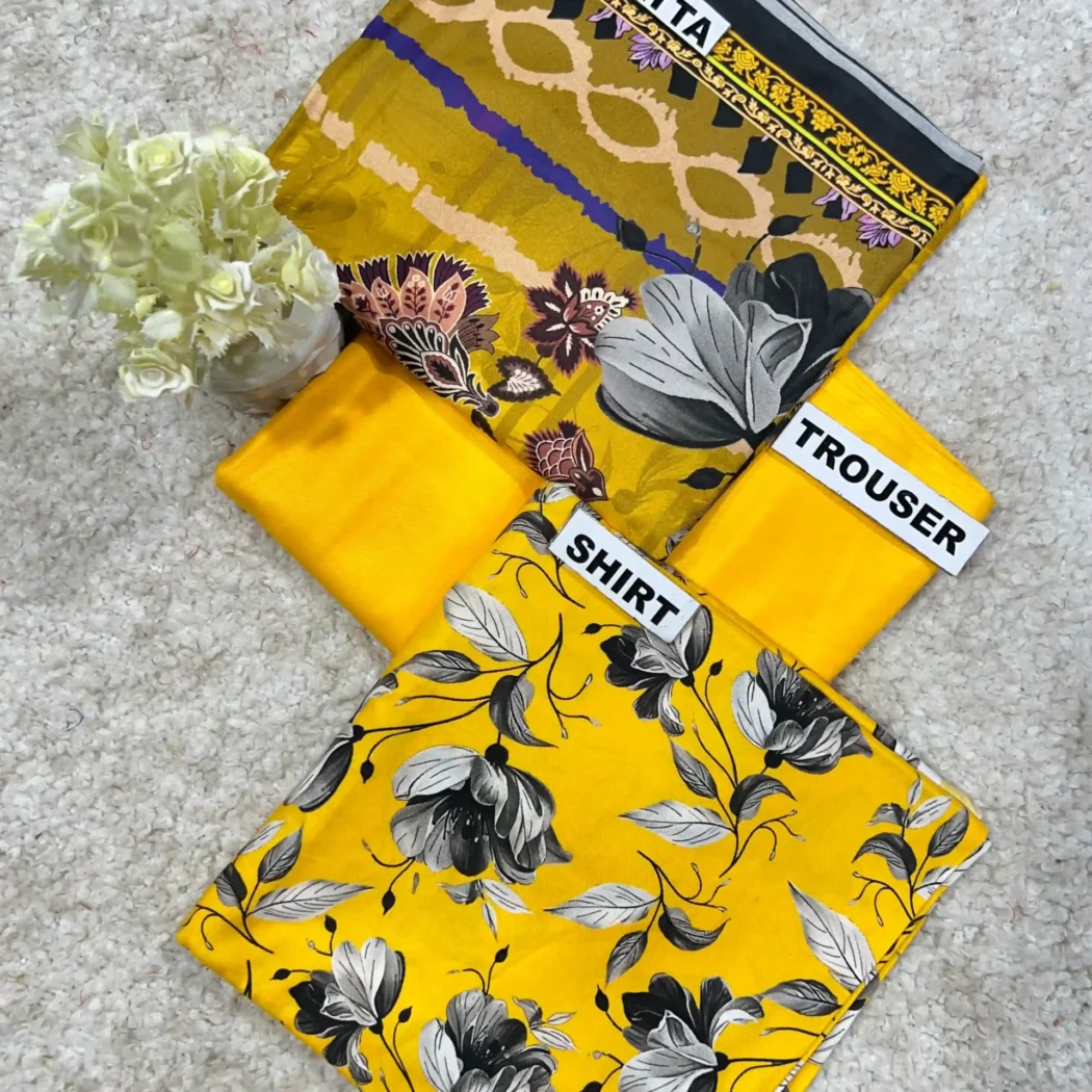 PRINTED LINEN 3 PC