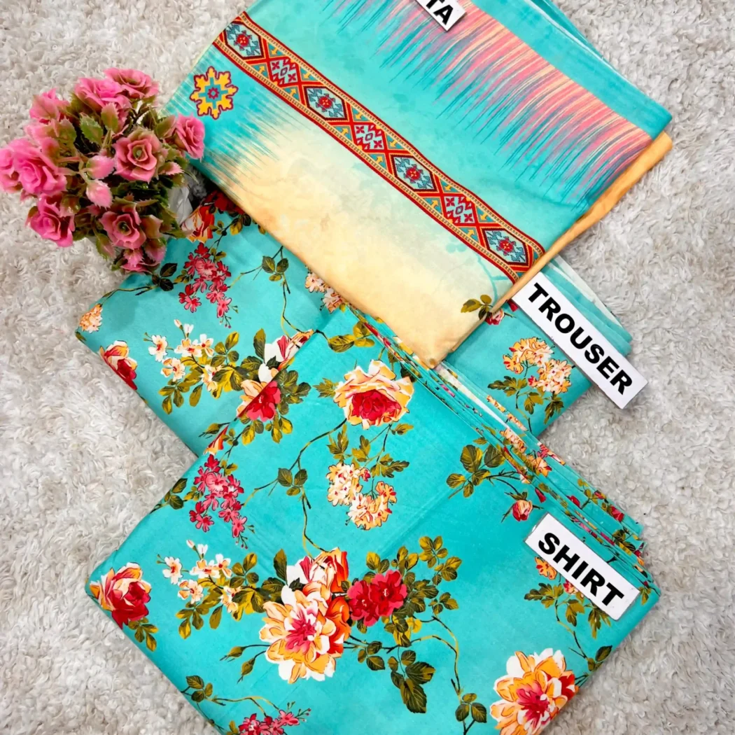 PRINTED LINEN 3 PC