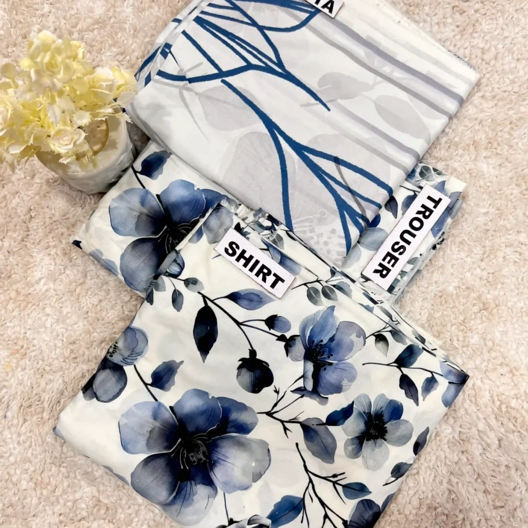 PRINTED LINEN 3 PC