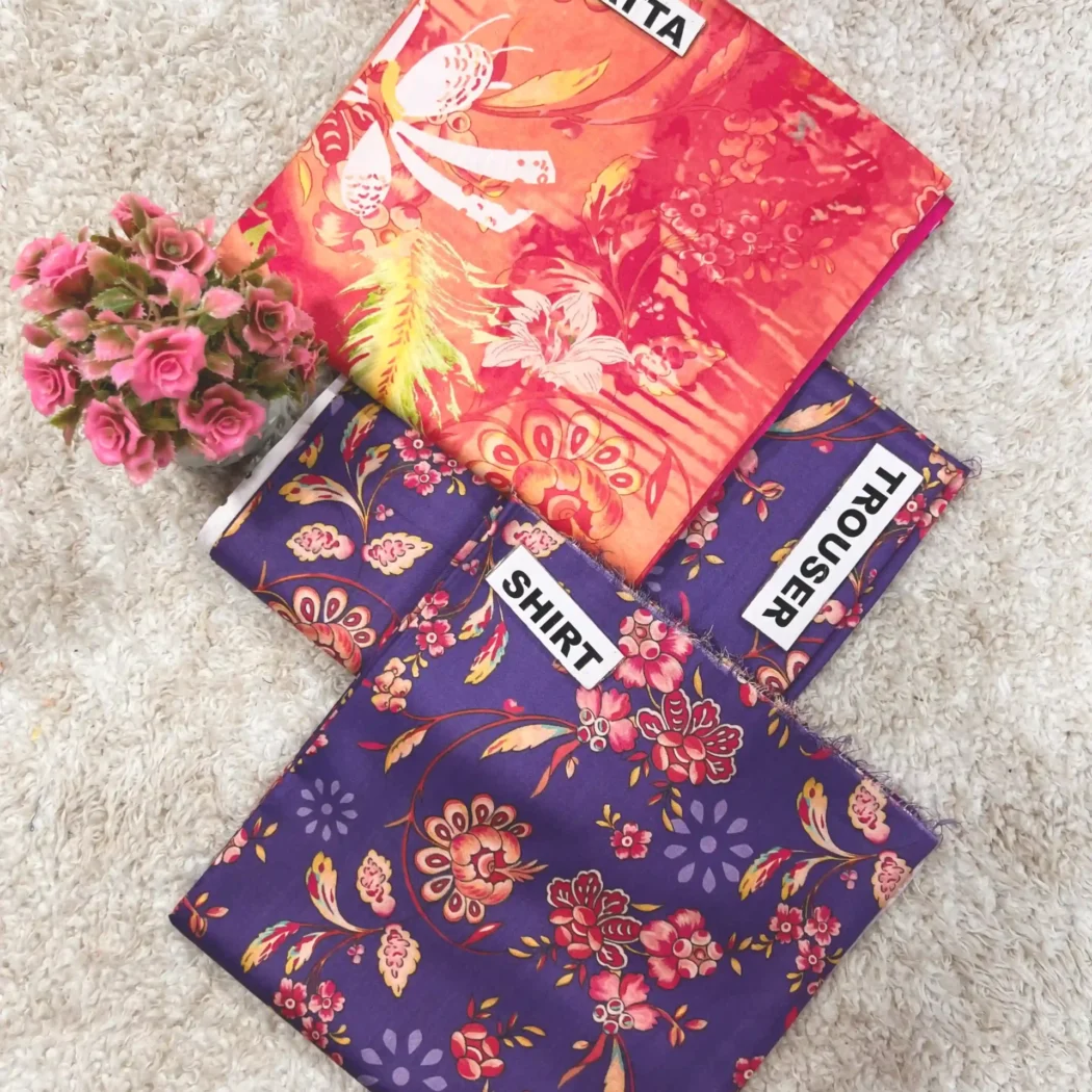 PRINTED LINEN 3 PC