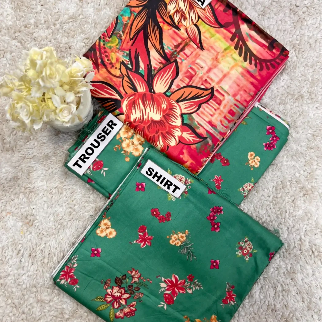 PRINTED LINEN 3 PC