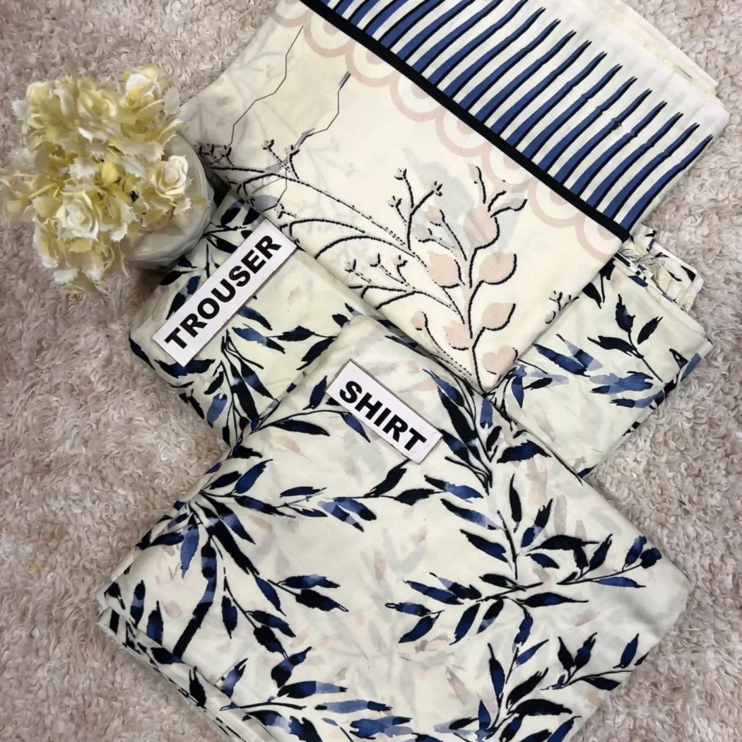 PRINTED LINEN 3 PC