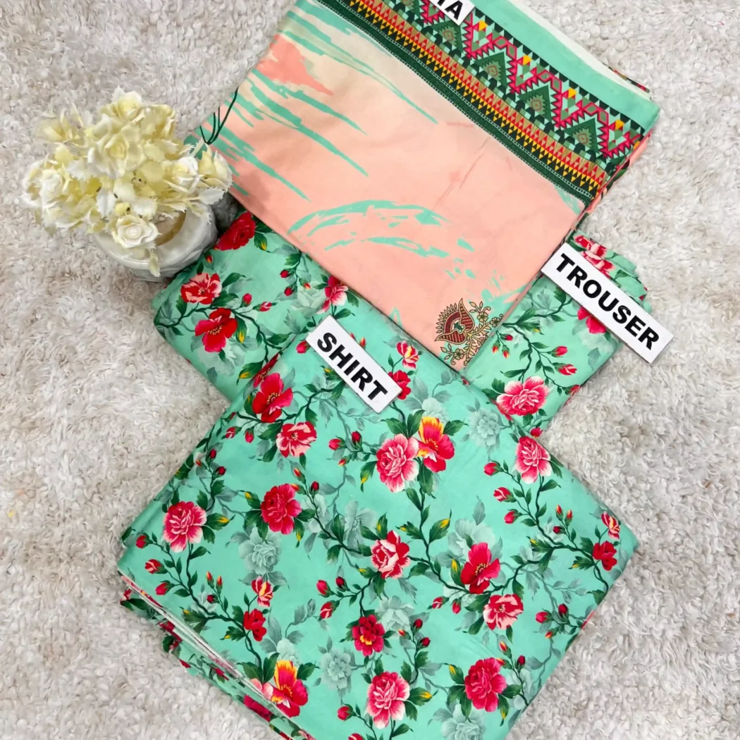 PRINTED LINEN 3 PC