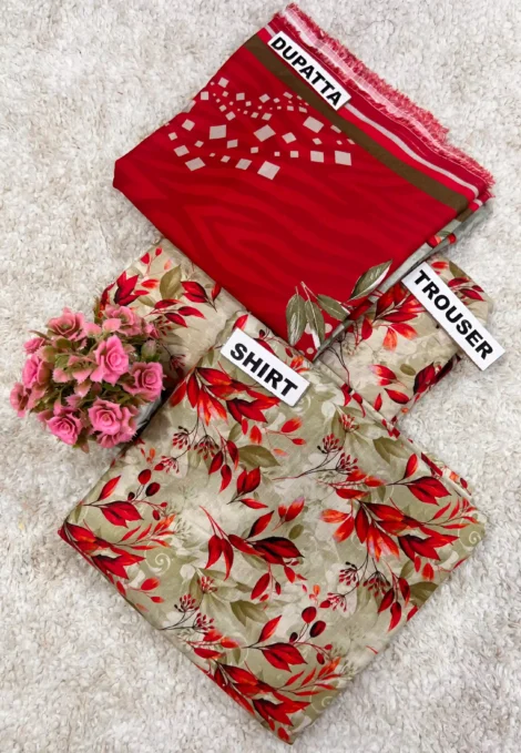 PRINTED DORIYA LINEN 3 PC