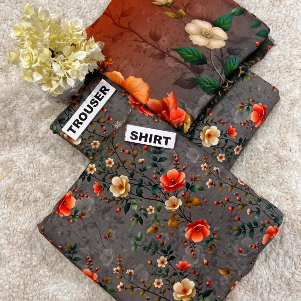 PRINTED DORIYA LINEN 3 PC