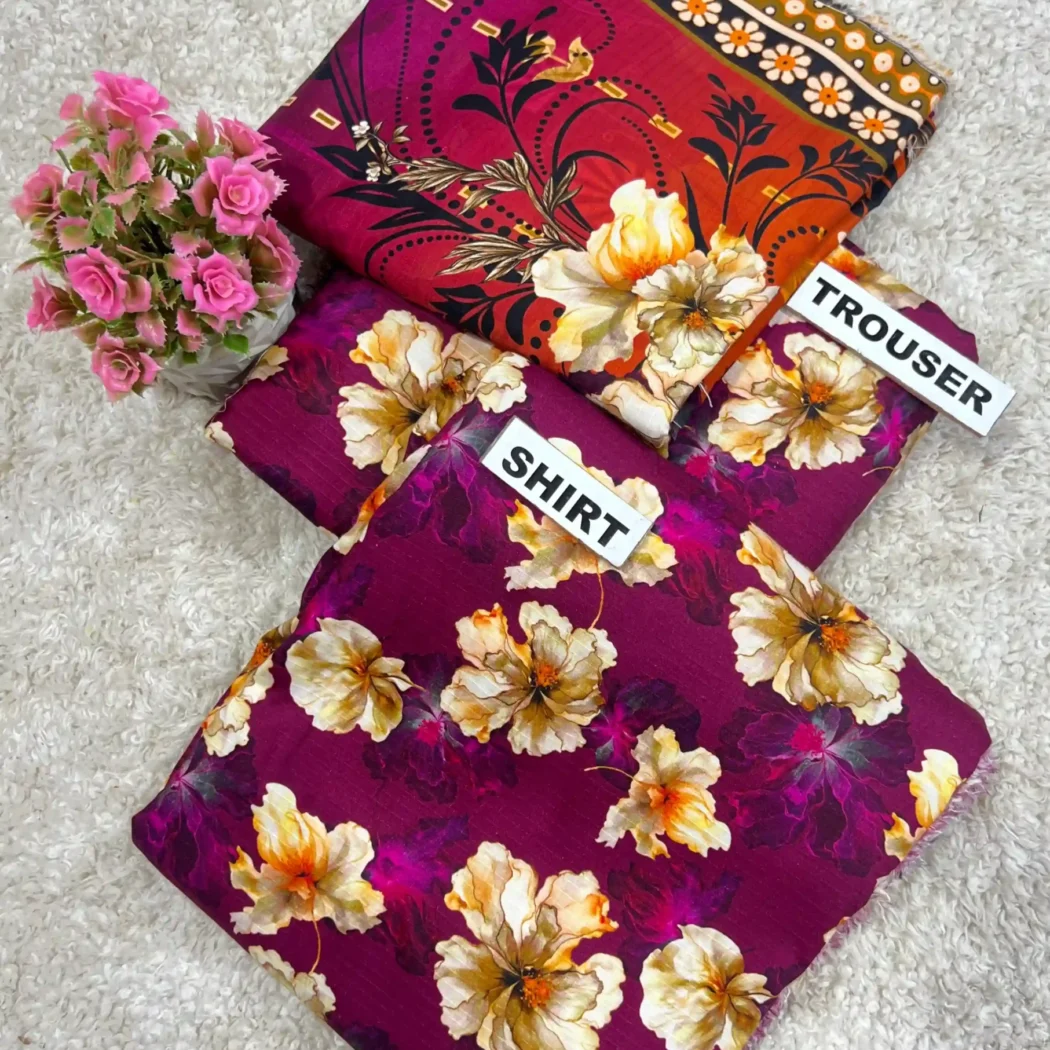 PRINTED DORIYA LINEN 3 PC