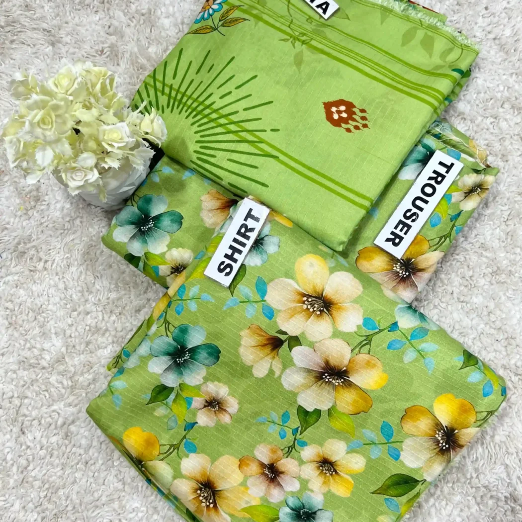 PRINTED DORIYA LINEN 3 PC
