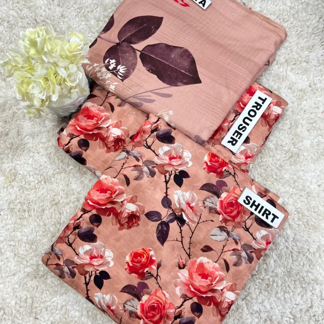 PRINTED DORIYA LINEN 3 PC