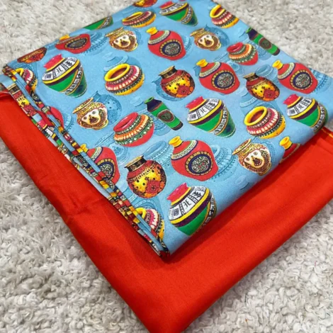PRINTED LINEN 2 PC